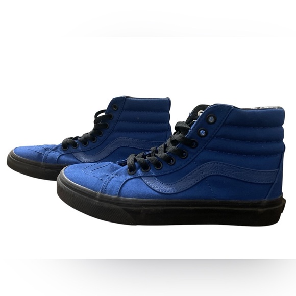 Vans Unisex Sk8-Hi True Blue Black Skate Shoe - Picture 2 of 6